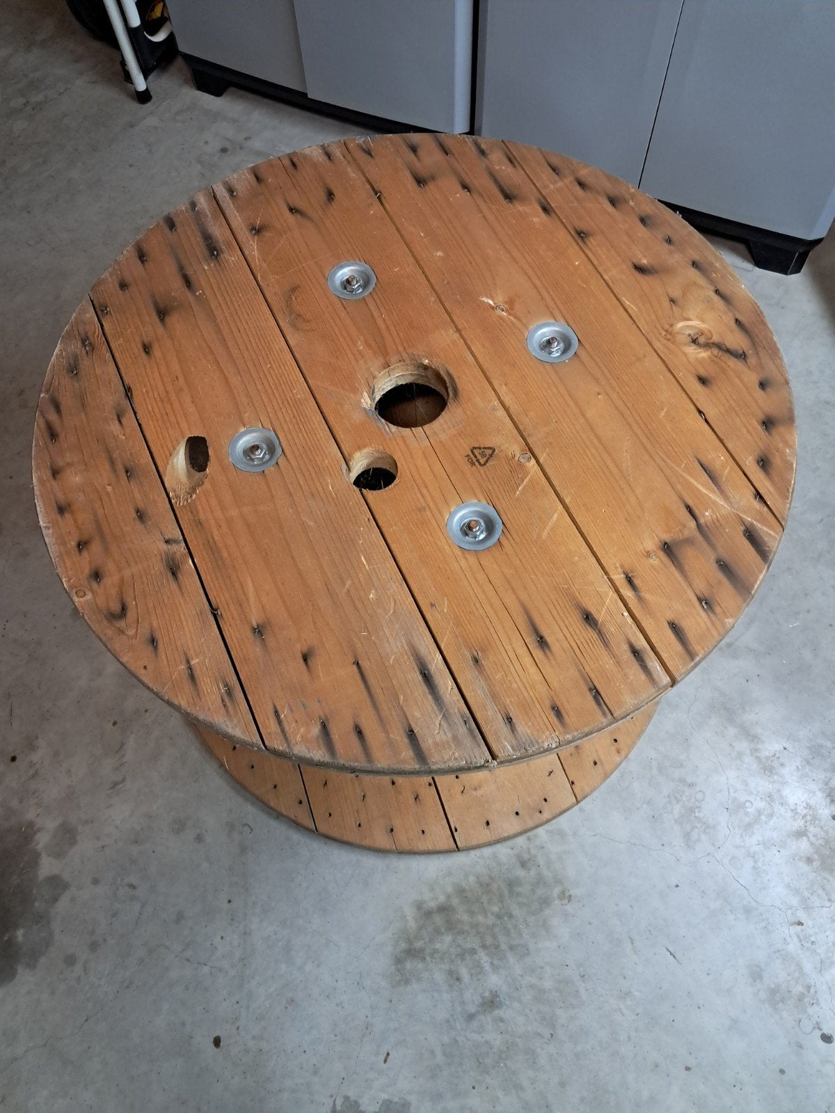 houten haspel, Enlèvement