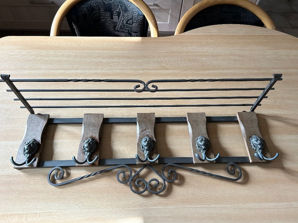 Smeedijzeren kapstok in zeer goede staat, Huis en Inrichting, Woonaccessoires | Kapstokken, Ophalen, Gebruikt, Wandkapstok