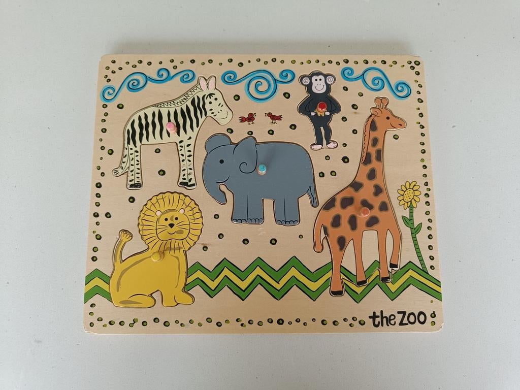 Inlegpuzzel zoo/safari, Ophalen