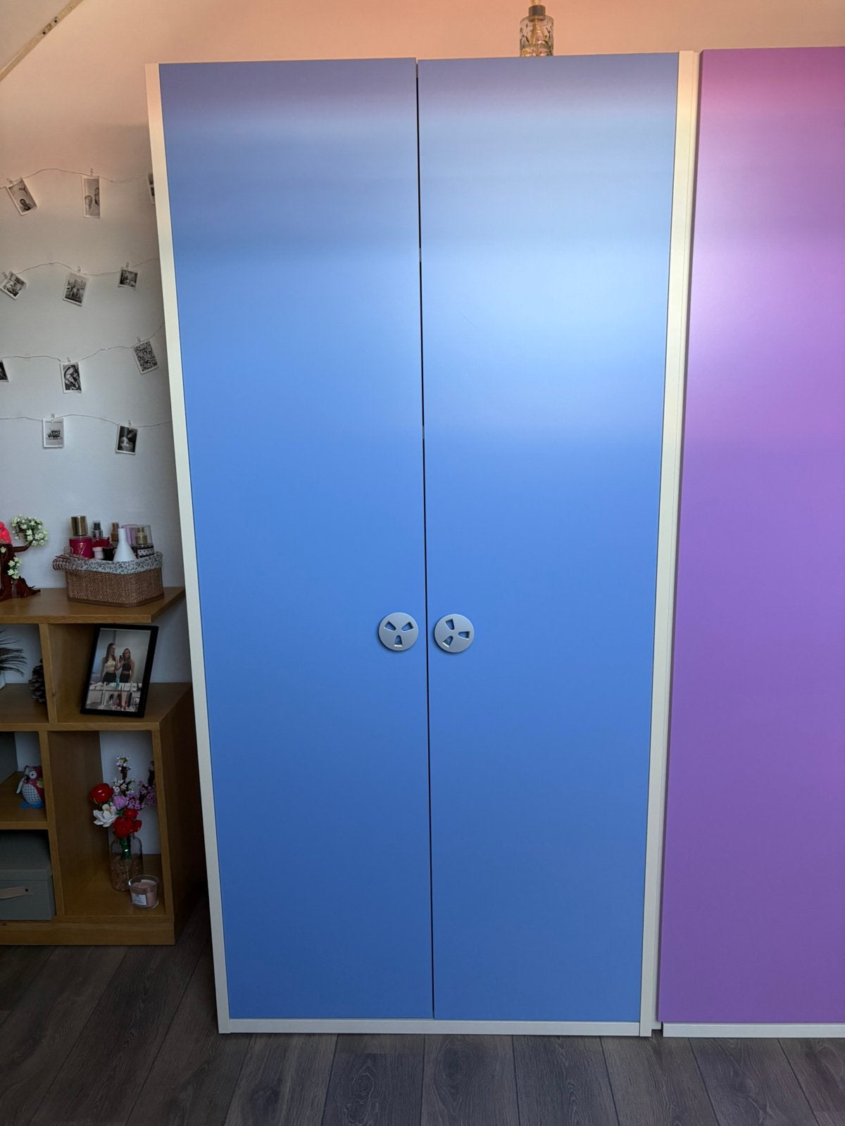 Kinder klerenkast blauw, Ophalen, Gebruikt, Kast, 50 tot 70 cm