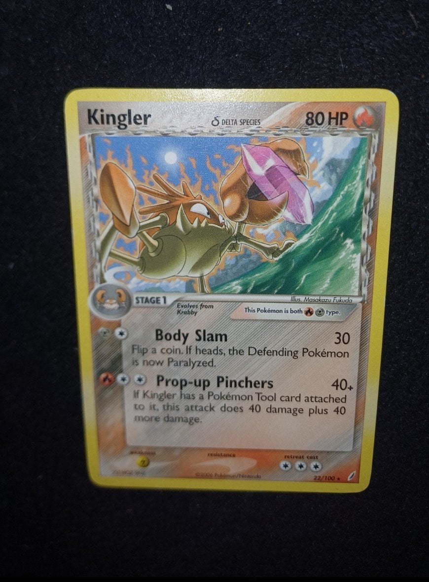 vintage: Kingler Non-holo 22/100 Ex Crystal Guardians, Enlèvement ou Envoi