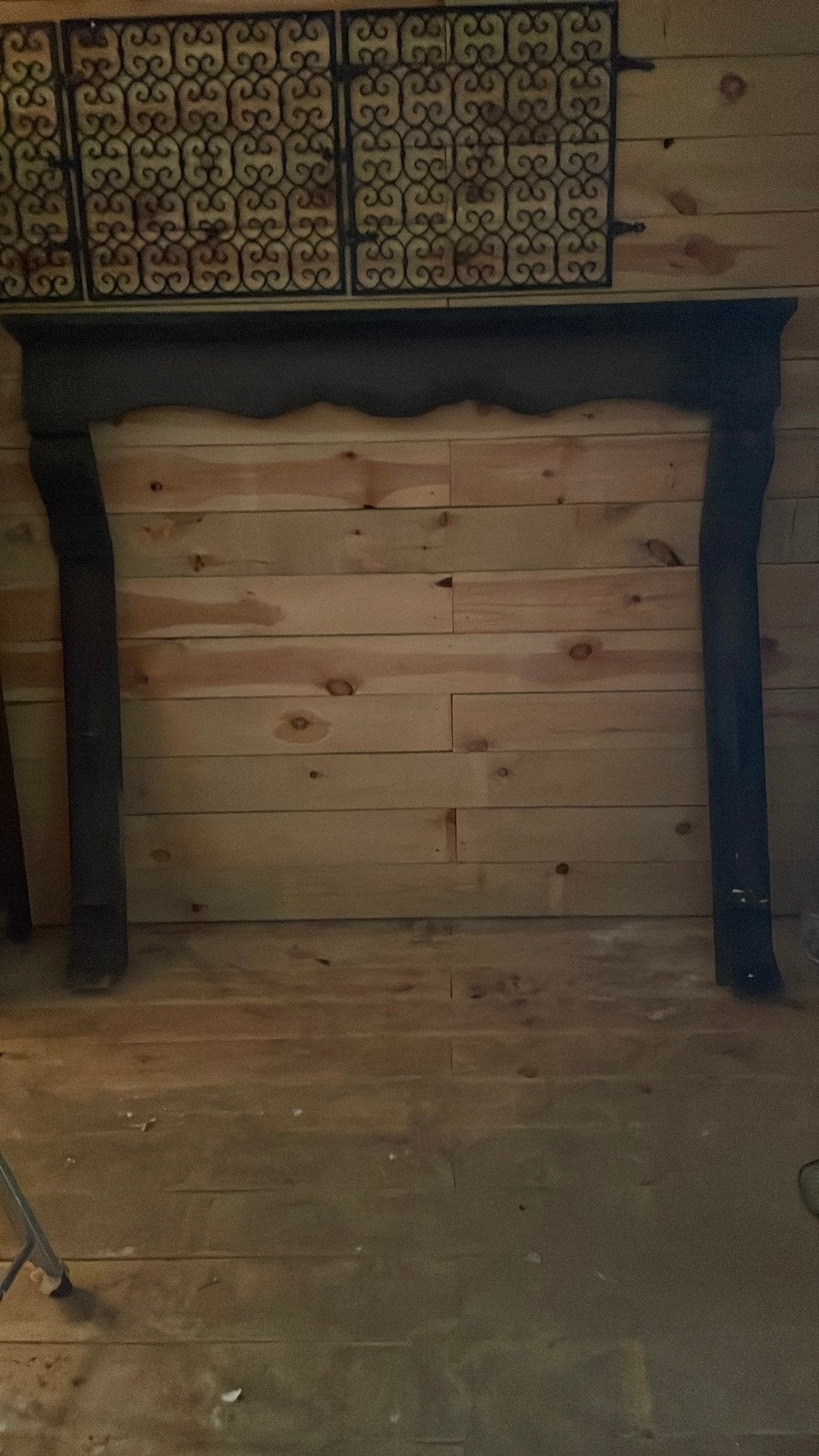 Schouwmantel in hout, Huis en Inrichting, Ophalen, Gebruikt