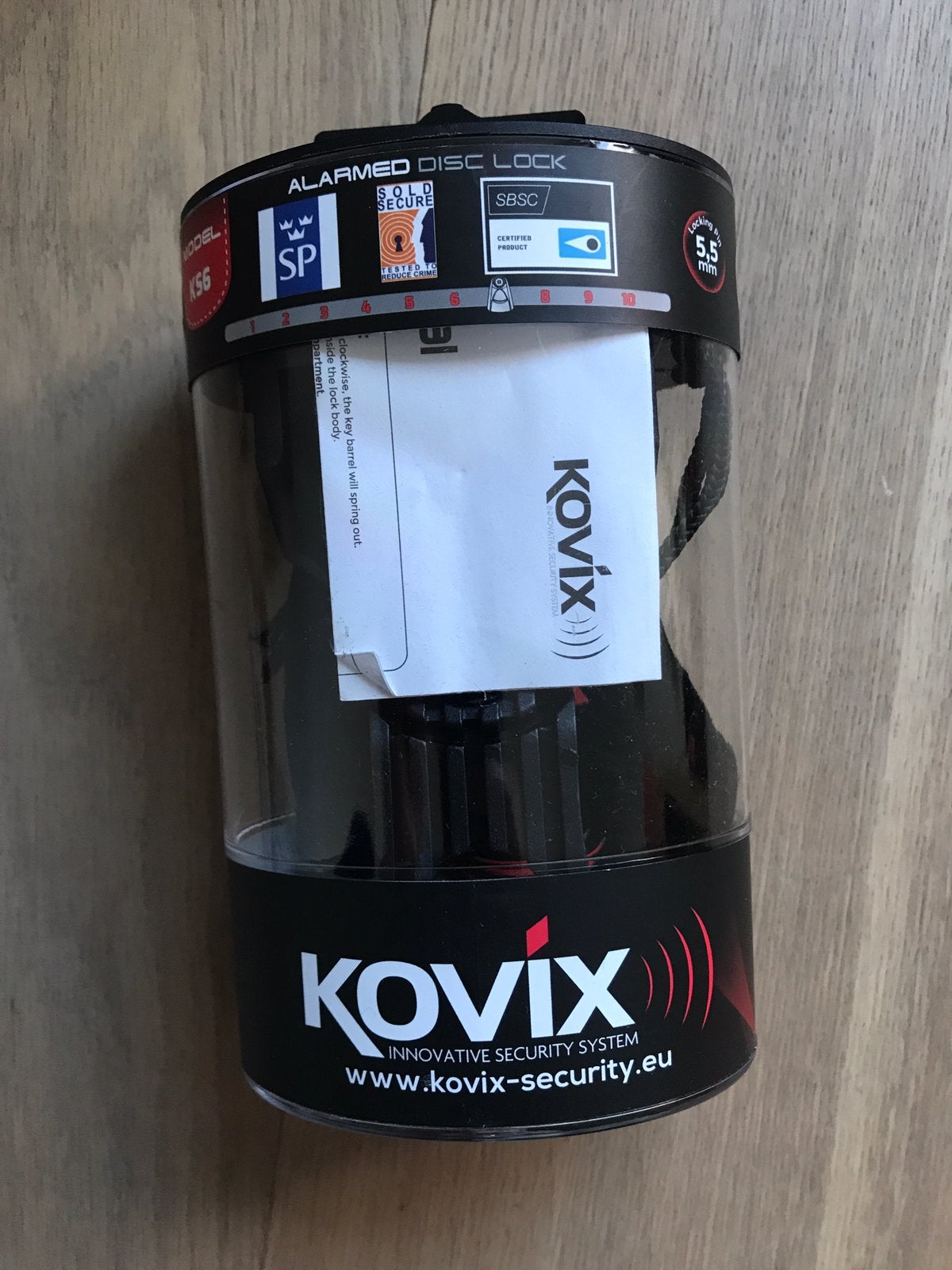 Nieuw Kovix fietsslot, Nieuw