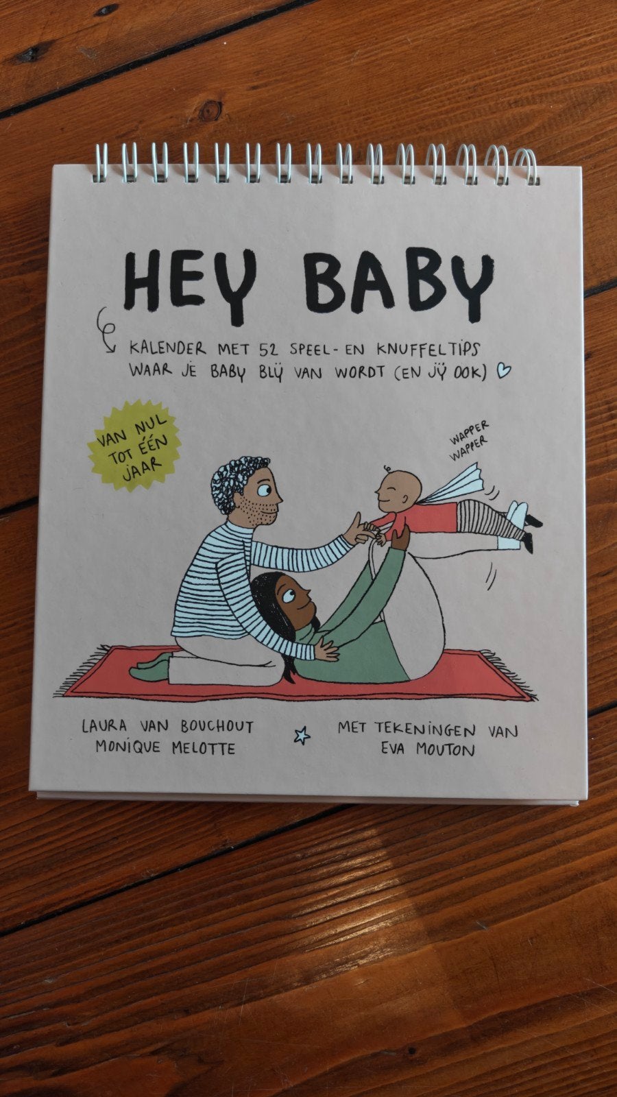 Hey Baby – kalender voor het eerste levensjaar, Monique Melotte; Laura Van Bouchout, Ophalen of Verzenden, 0 tot 6 maanden, Zo goed als nieuw