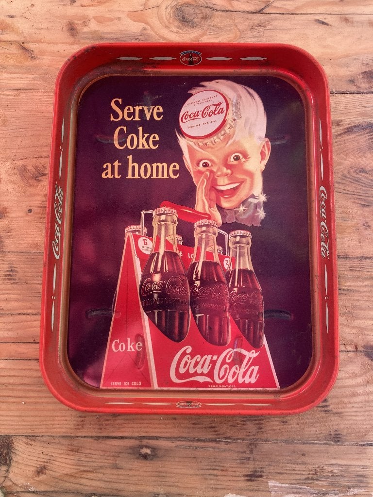 Dienblaadje Coca Cola, Verzamelen, Merken en Reclamevoorwerpen, Ophalen, Gebruikt
