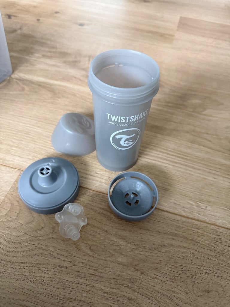 Gourde Twistshake grise, Enlèvement ou Envoi, Comme neuf, Autres types