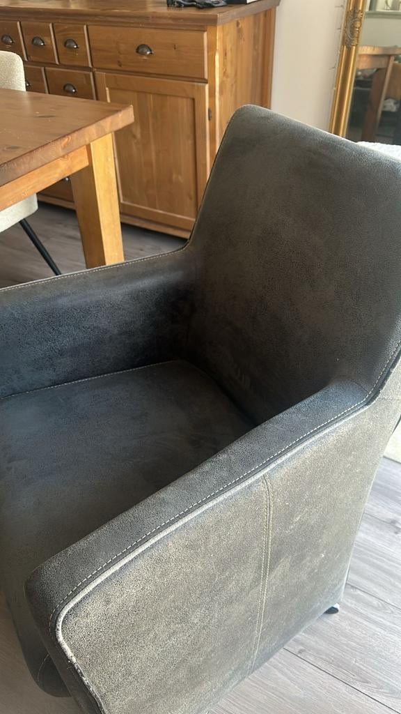 Te geef gratis grijze stoelen/zetels, Huis en Inrichting, Fauteuils, Ophalen