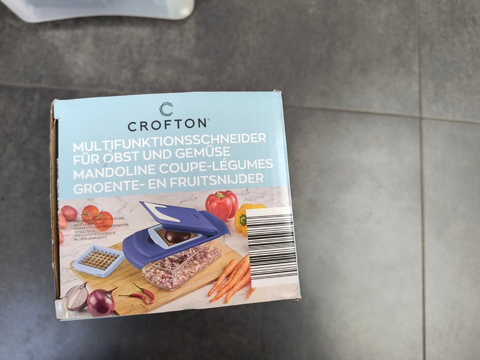 Groente- en fruitsnijder, Huis en Inrichting, Snijmachine, Ophalen of Verzenden, Nieuw, Blauw