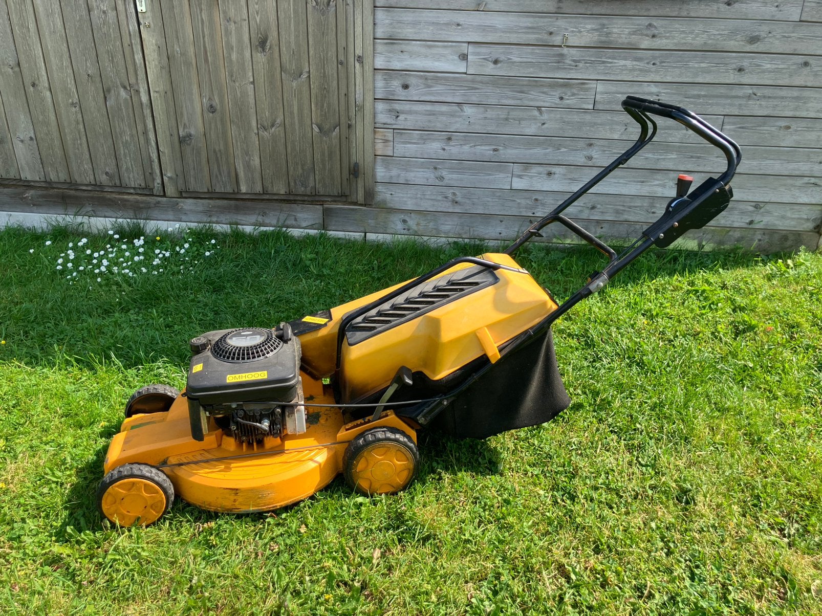 Grasmachine Stiga turbo professional, Tuin en Terras, Ophalen, Gebruikt, Opvangbak, Benzine-grasmaaier