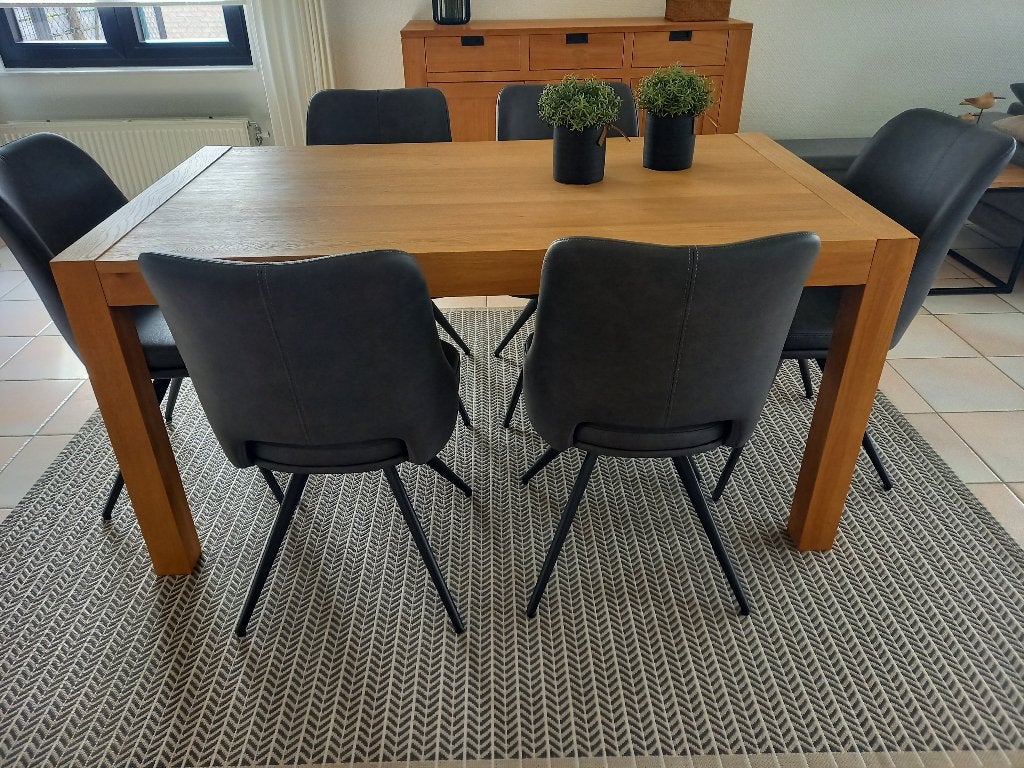6 stoelen - Henders&Hazel- nieuw, Ophalen, Modern, tijdloos, Nieuw, Grijs