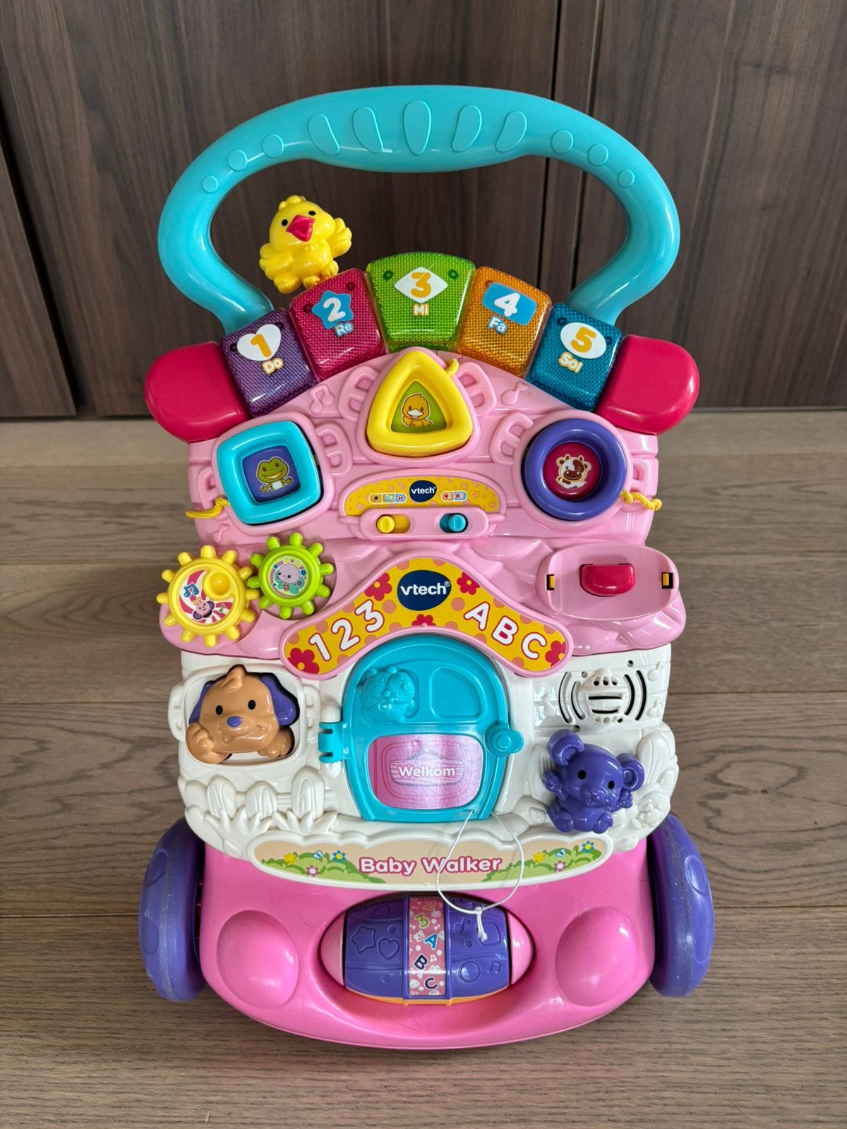 Loopwagen met muziek Vtech, Ophalen, Gebruikt, 6 maanden tot 2 jaar