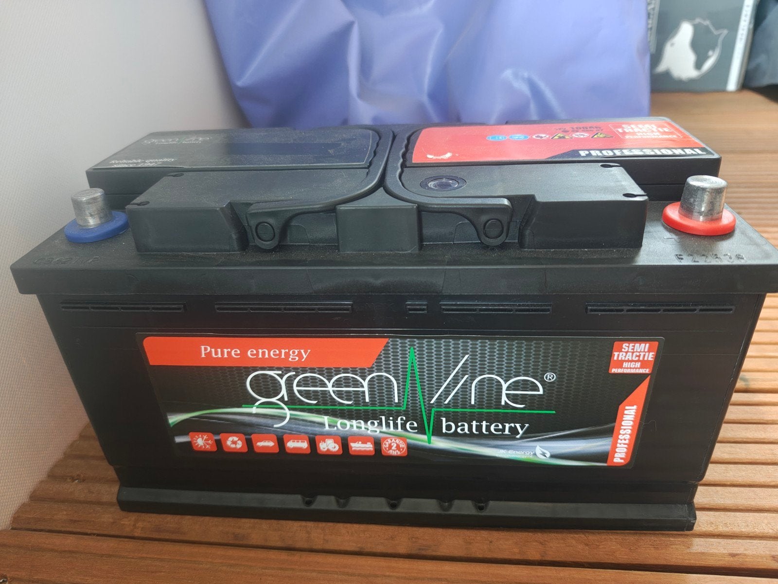mobilhome leef batterij, Ophalen