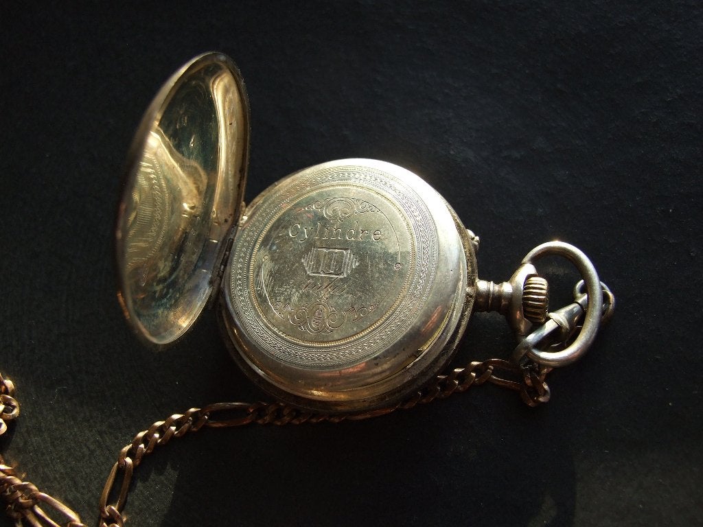 montre de poche en argent à succès, Antiquités & Art, Antiquités | Argent & Or, Enlèvement ou Envoi, Argent
