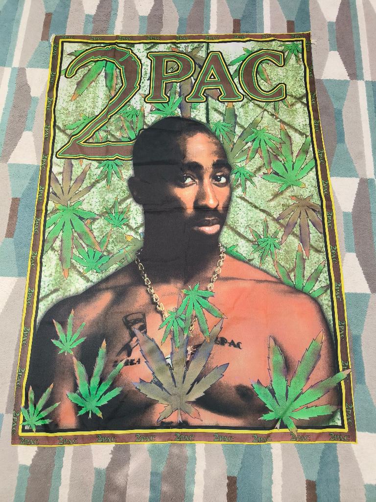 2Pac-vlag (97x138 cm), Enlèvement ou Envoi, Utilisé