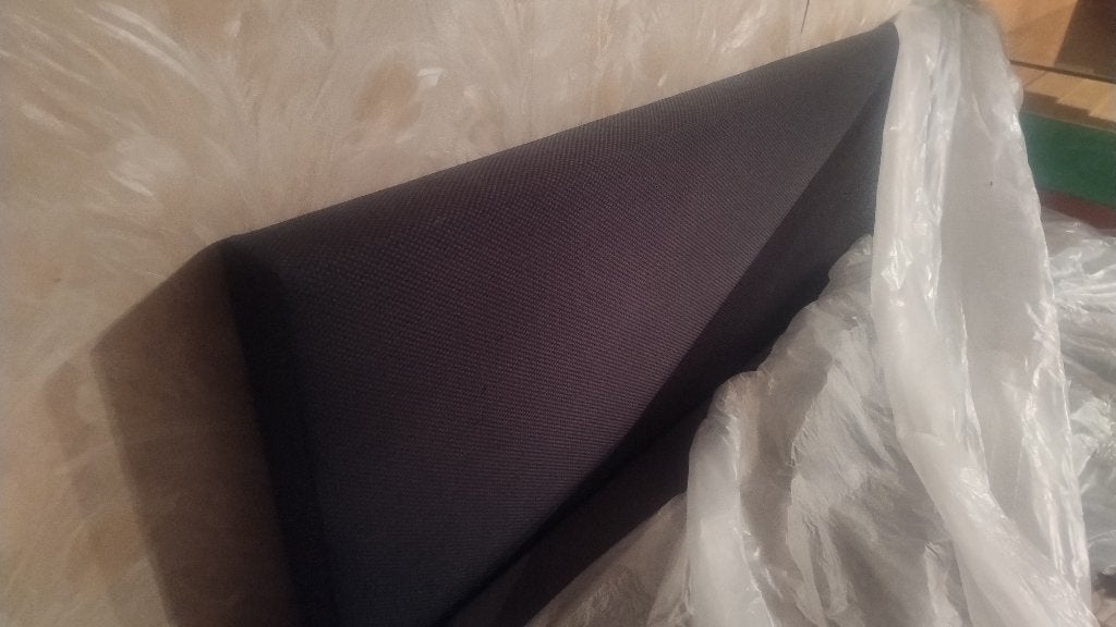 Lit deux personnes, Gris, Tissu, Enlèvement, 200 cm