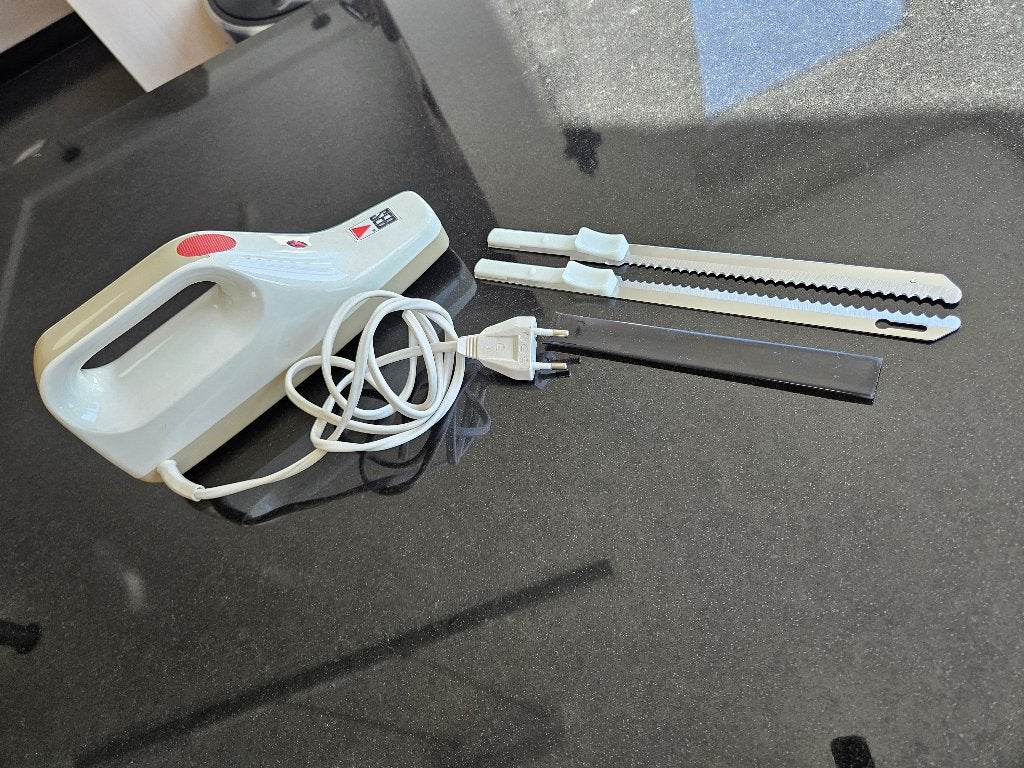 SEB elektrisch mes, Beige, Gebruikt, Ophalen of Verzenden, Snijmachine