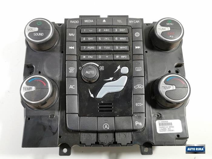 Panneau de commandes chauffage d'un Volvo V60, -, 3 mois de garantie, -, -