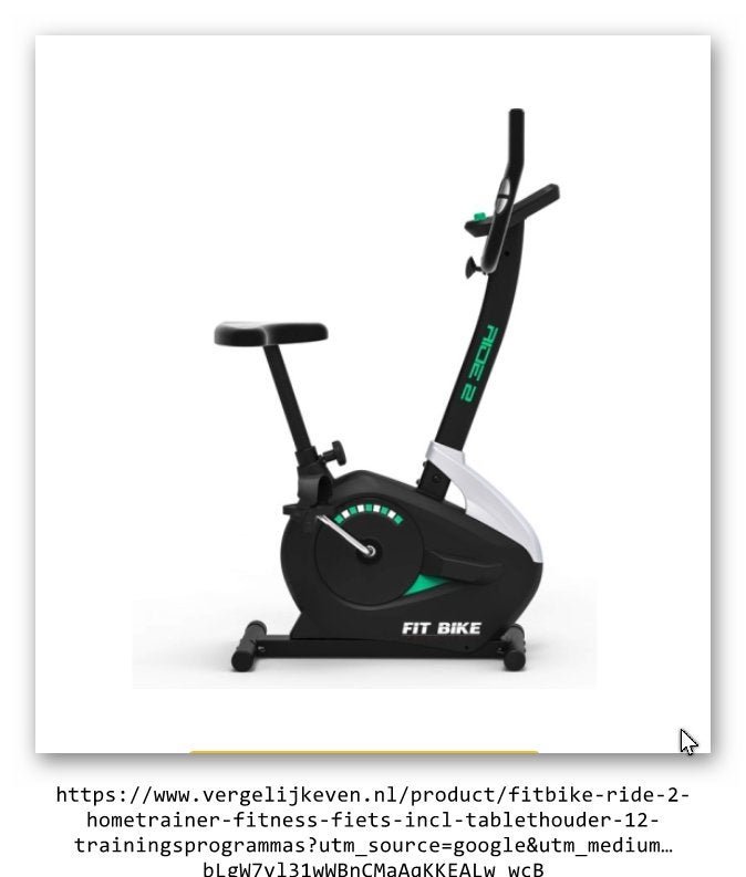 Hometrainer RIDE 2, Sport en Fitness, Fitnessapparatuur, Ophalen, Overige materialen, Benen, Zo goed als nieuw