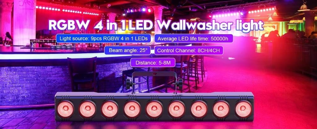 SUPERPROMO Nouvelle barre LED RGBW 9 x 10W, Musique & Instruments, Lumières & Lasers, Enlèvement ou Envoi, Neuf, Lumières, Couleur