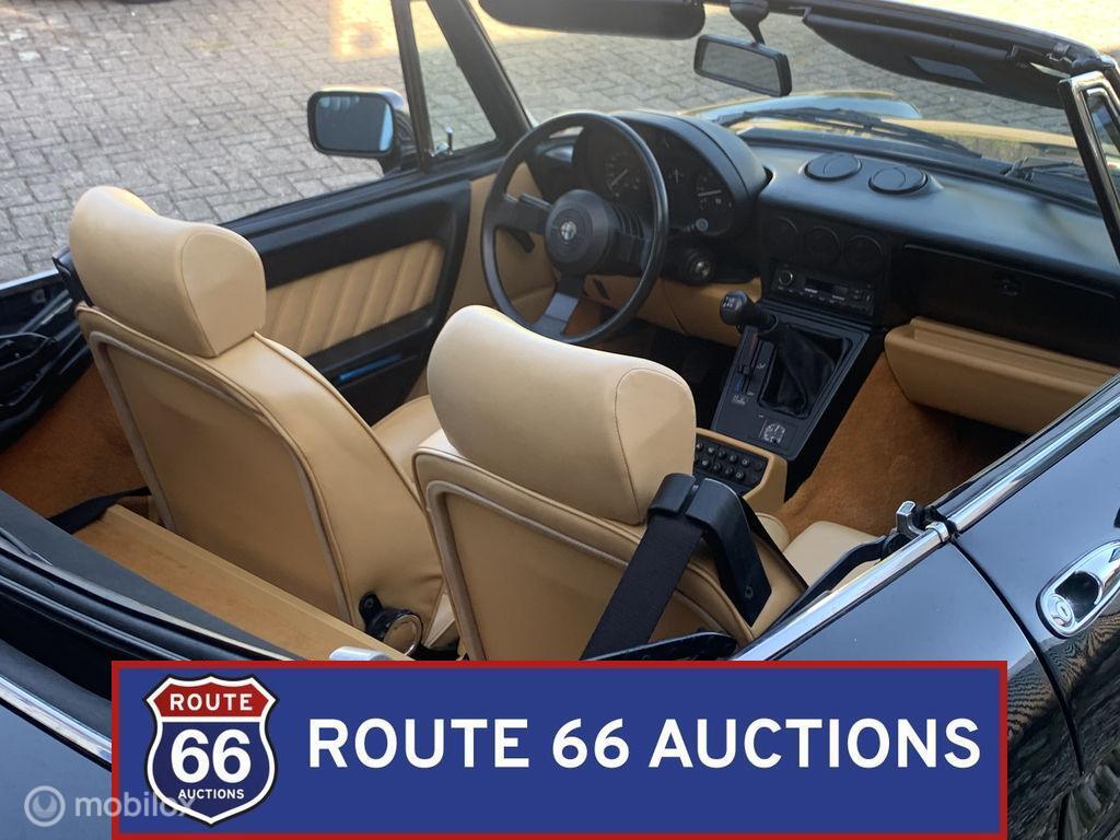 Alfa Romeo Spider | 1991 | Route 66 Auctions, Auto's, Zwart, Bedrijf, Handgeschakeld, Overige carrosserie