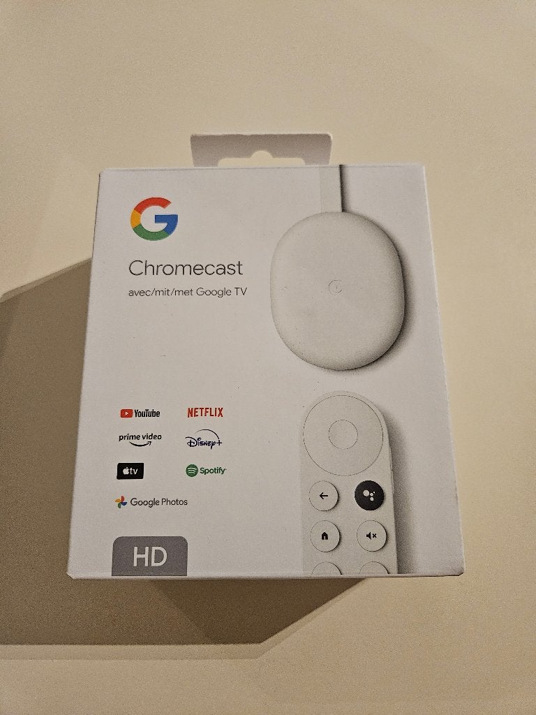 Google Chromecast HD, TV, Hi-fi & Vidéo, Lecteurs multimédias, Comme neuf, Enlèvement ou Envoi