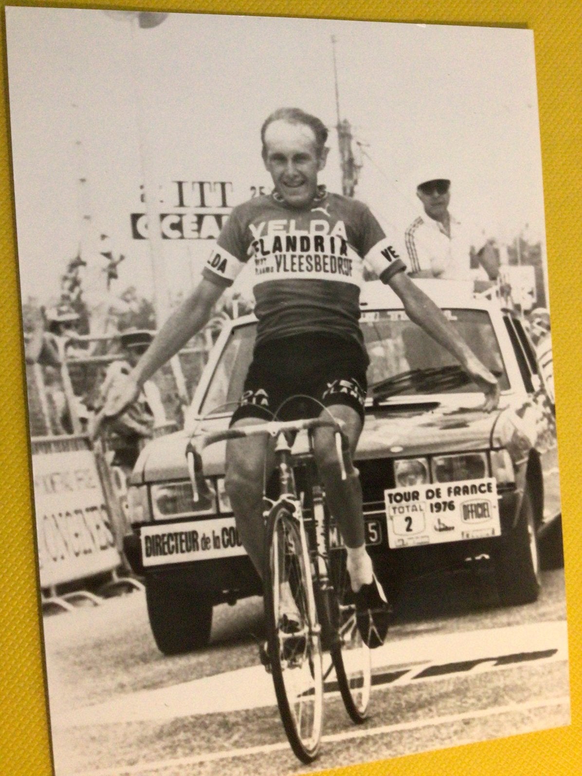 persfoto 1976 team flandria velda michel pollentier, Ophalen of Verzenden, Zo goed als nieuw