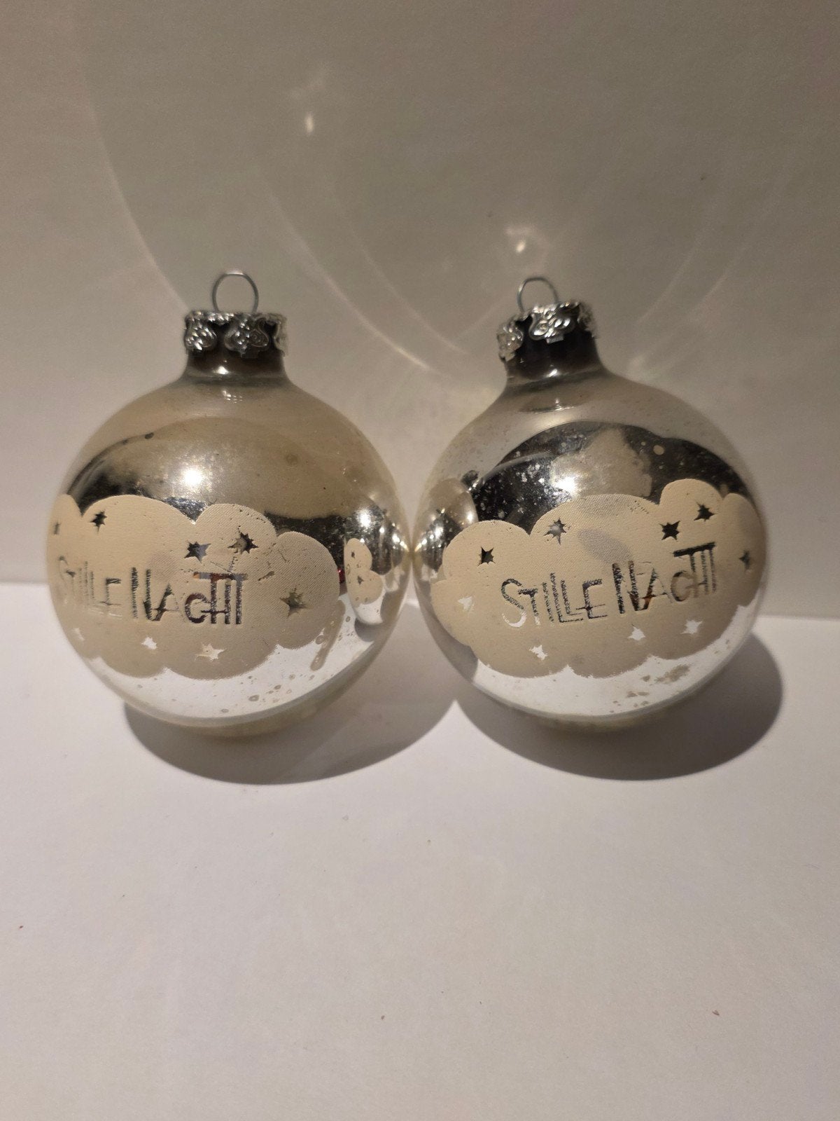 set stille nacht kerstballen, Diversen, Ophalen of Verzenden, Gebruikt