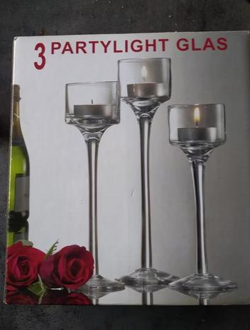theelichthouder in glas nieuw, Ophalen, Nieuw