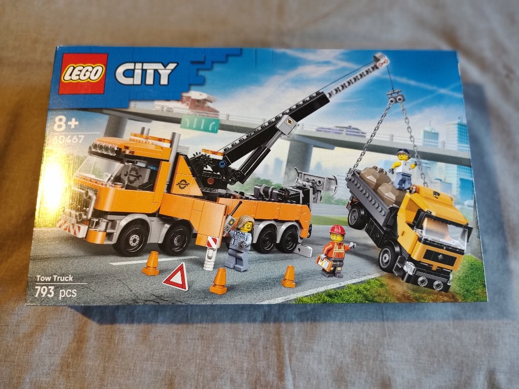 Lego City 60467 – Zware sleepwagen met kraan, Kinderen en Baby's, Speelgoed | Duplo en Lego, City, Lego, Nieuw, Ophalen of Verzenden