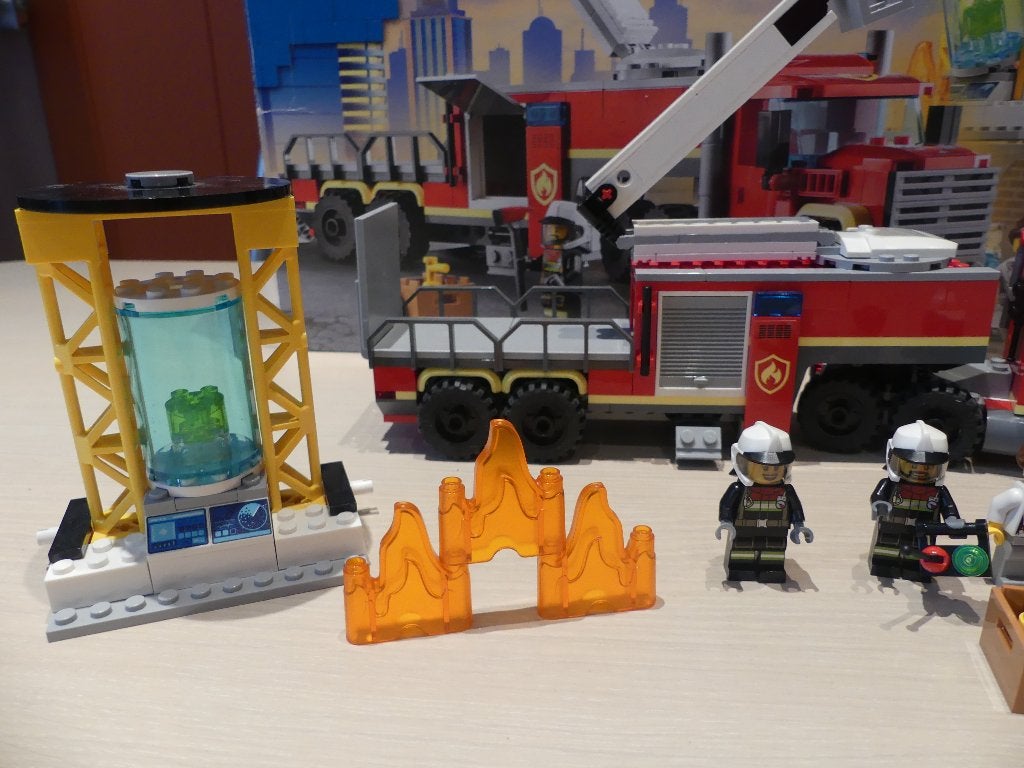 Lego City 60282 :  BRANDWEER - GROTE LADDERWAGEN, City, Lego, Ophalen of Verzenden, Zo goed als nieuw