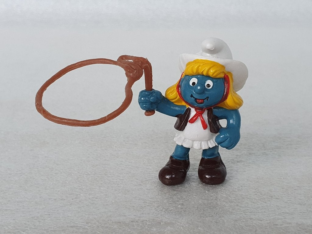 Smurfen: Cowgirl Smurfin (Schleich), Verzamelen, Ophalen of Verzenden, Gebruikt, Smurfin, Poppetje, Figuurtje of Knuffel