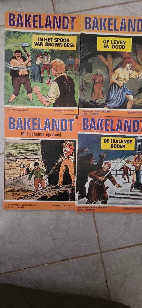 4 Bakelandt strips. Goede staat, Plusieurs BD, Enlèvement ou Envoi, Hec Leemans, Comme neuf