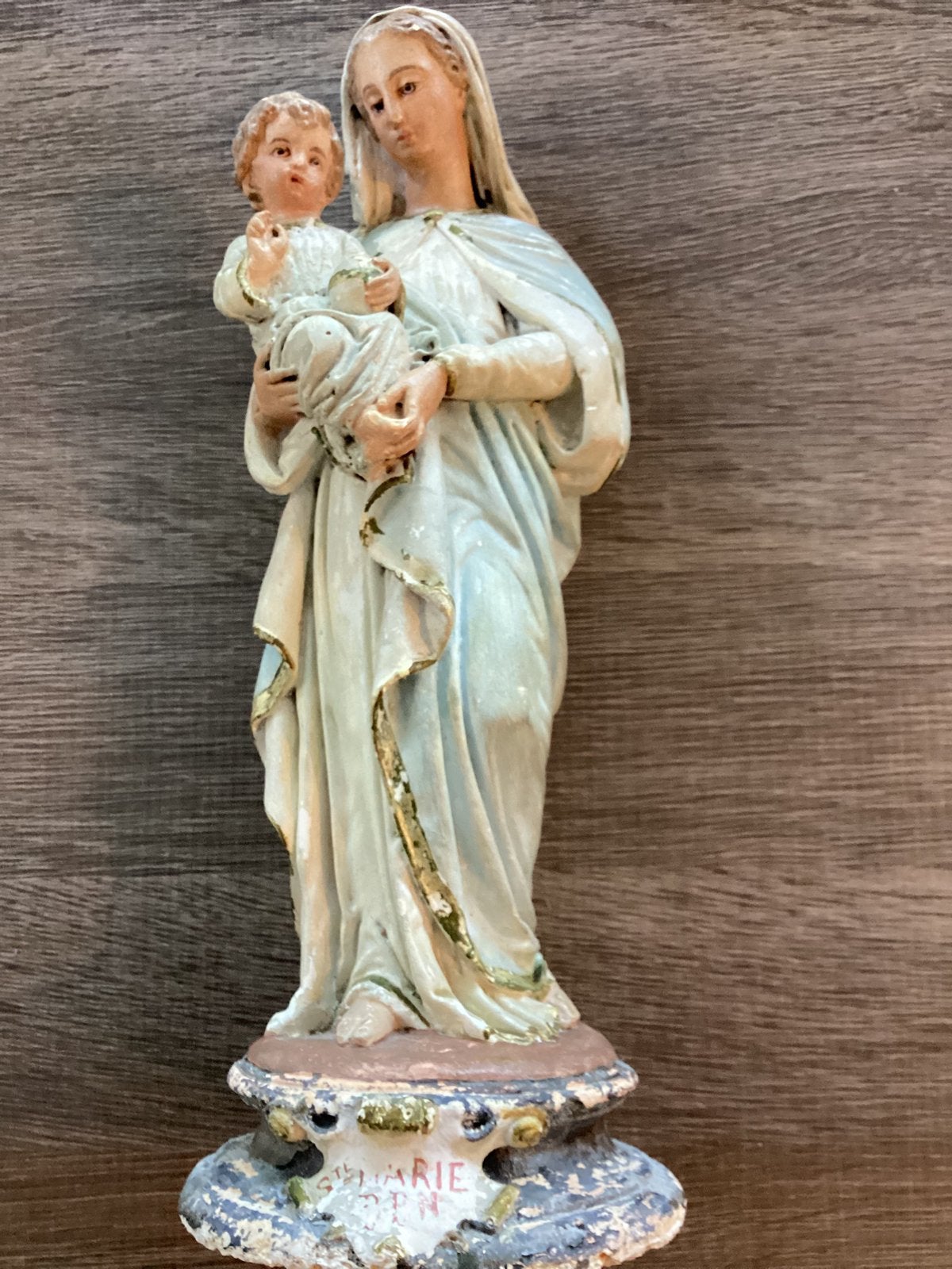 Statue ancienne en plâtre de St-Marie, fin du XIXe siècle, Antiquités & Art, Antiquités | Objets religieux, Enlèvement ou Envoi