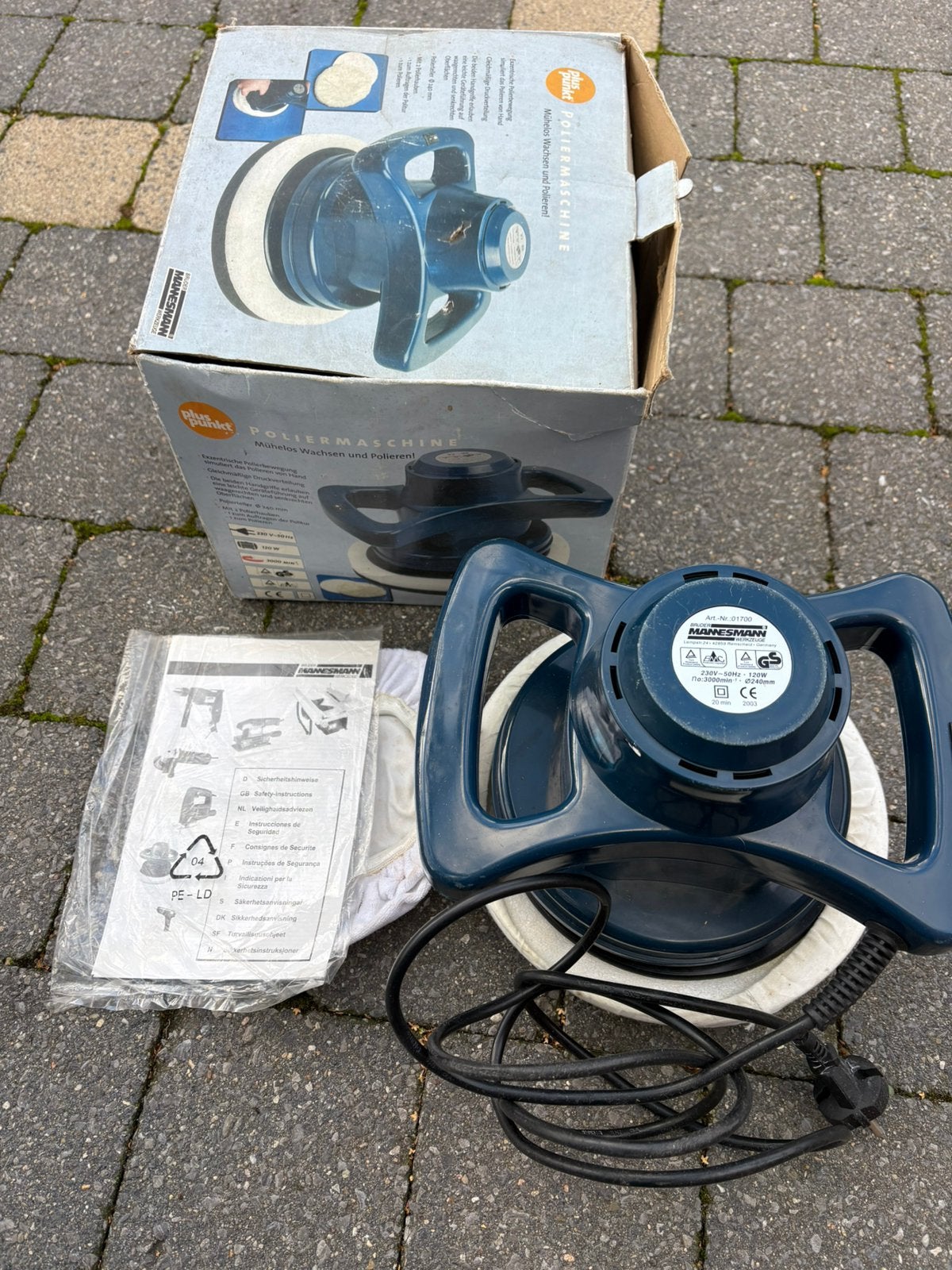 Car polisher Mannesmann polijstmachine, Ophalen