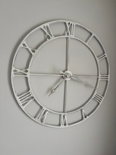 Horloge murale, Maison & Meubles, Accessoires pour la Maison | Horloges, Enlèvement ou Envoi, Analogique, Utilisé, Blanc
