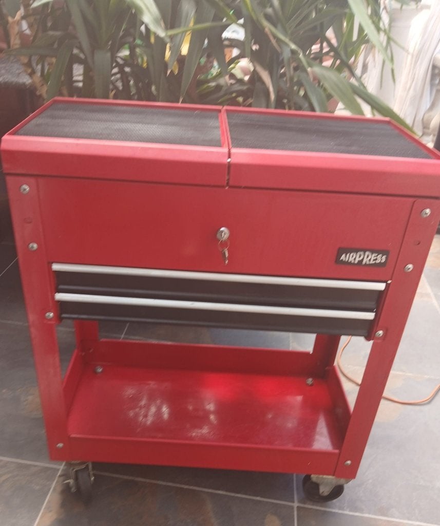 gereedschapswagen AIRPRESS €100 zgst, Doe-het-zelf en Bouw, Gereedschapskisten, Ophalen, Gebruikt