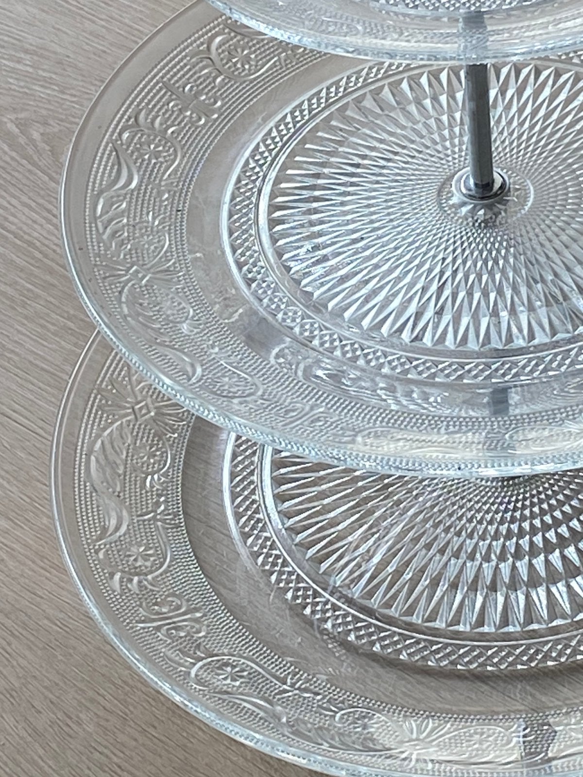 High Tea, Ophalen, Vintage, Glas, Schaal of Schalen