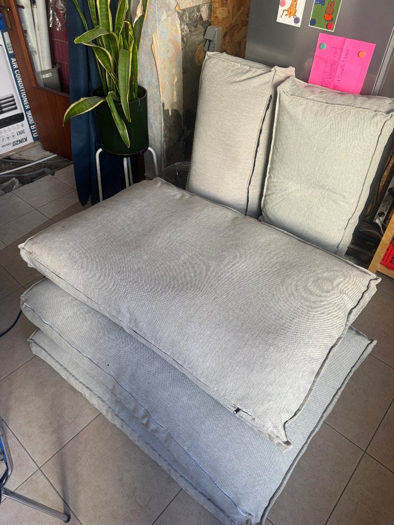 3 sets palletkussens, Ophalen, Gebruikt