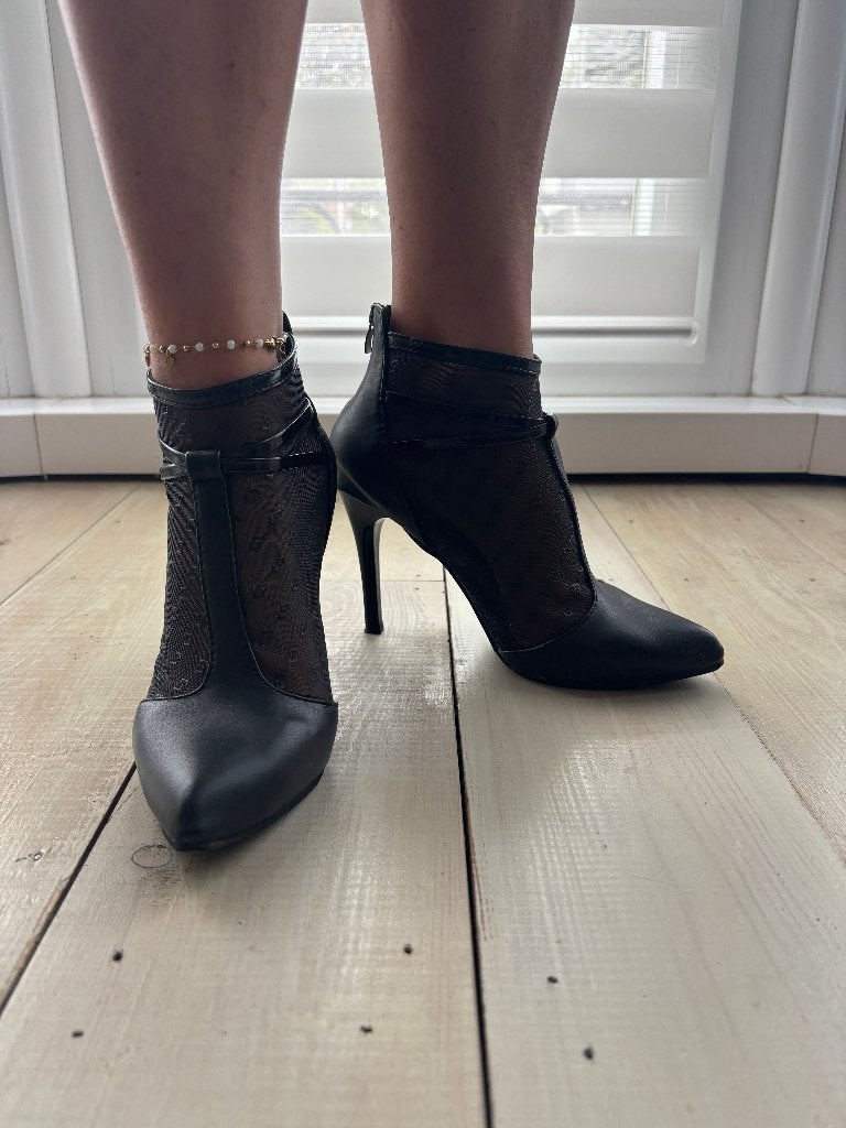 Chaussures - Escarpins noir avec effet transparent, Enlèvement ou Envoi, Escarpins, Porté, Noir