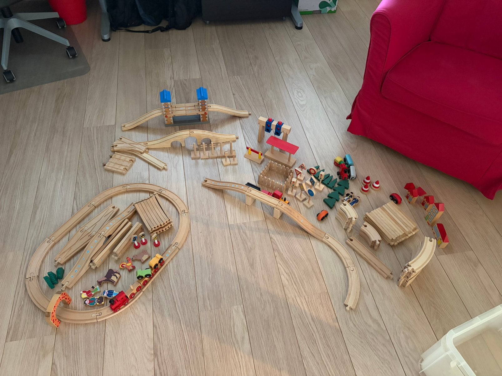 Houten trein, Enfants & Bébés, Jouets | Jouets en bois, Enlèvement, Utilisé, Jouet à Pousser ou Tirer