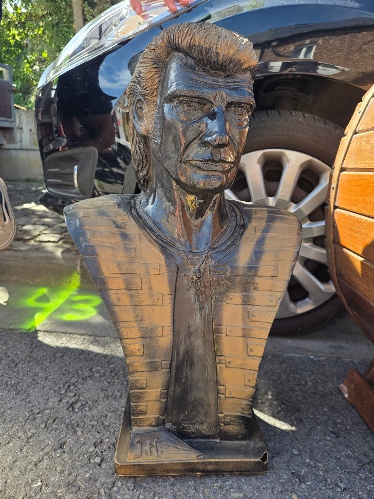 Buste Johnny Hallyday, Enlèvement, Buste, 50 - 100 cm