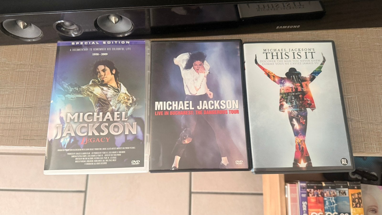 Michael Jackson – Legacy / Dangerous Tour / This Is It, Enlèvement, Comme neuf, Documentaire