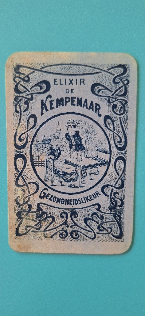 Carte à jouer Elixir Kempeneer, J. Neefs_Antwerpen_16, Collections, Enlèvement ou Envoi, Utilisé, Carte(s) à jouer