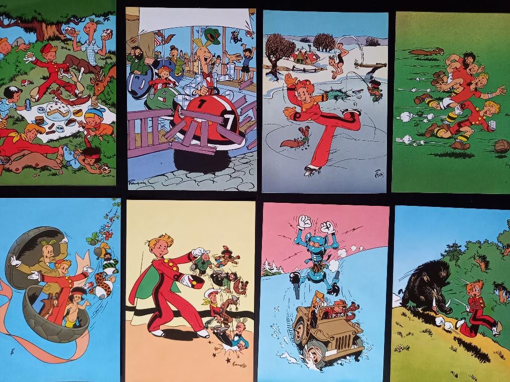 cartes postales SPIROU (36) différentes, non utilisées, Collections, Enlèvement ou Envoi, Non affranchie