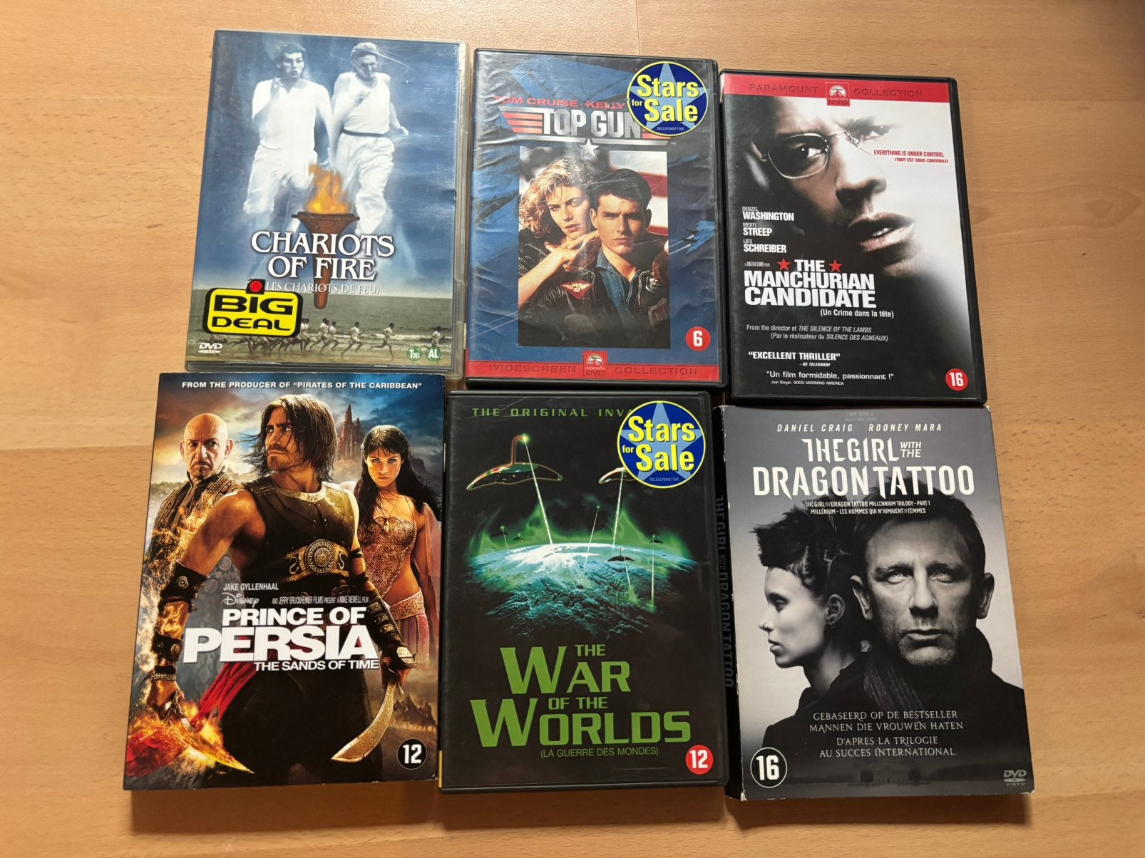 6 DVD - titres variés, Envoi, Comme neuf