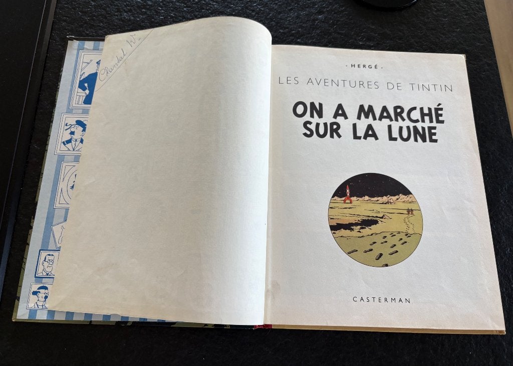 Tintin On a Marché sur la Lune, Boeken, Eén stripboek, Ophalen of Verzenden, Gelezen