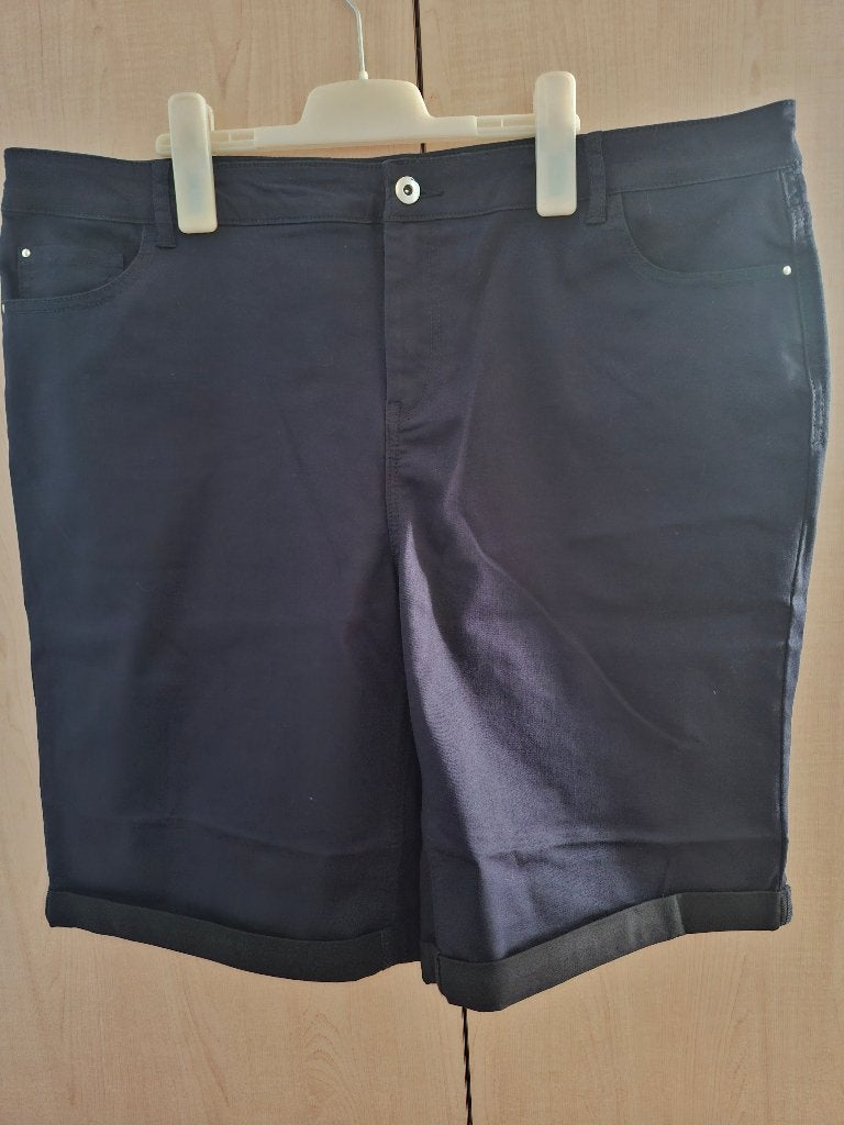 donkerblauwe short Modavista: maat 50, Ophalen of Verzenden, Zo goed als nieuw, Blauw, Broek of Spijkerbroek