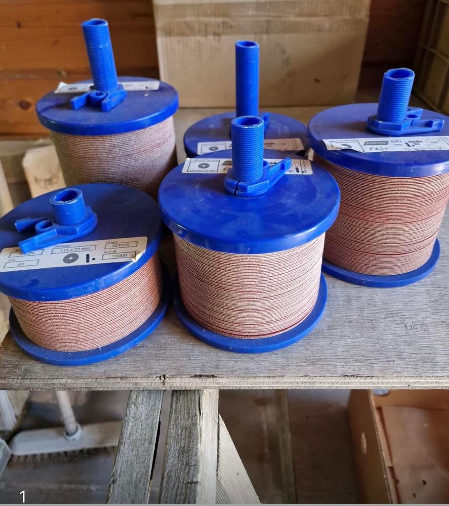 Fiber Schuurschijf FX21 125/22 #50-60-80, Ophalen, Nieuw