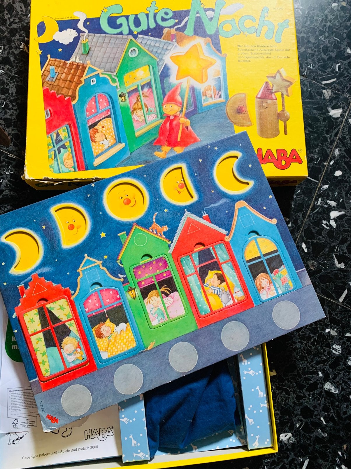 Haba spel Goede nacht, Hobby en Vrije tijd, Ophalen, Gebruikt