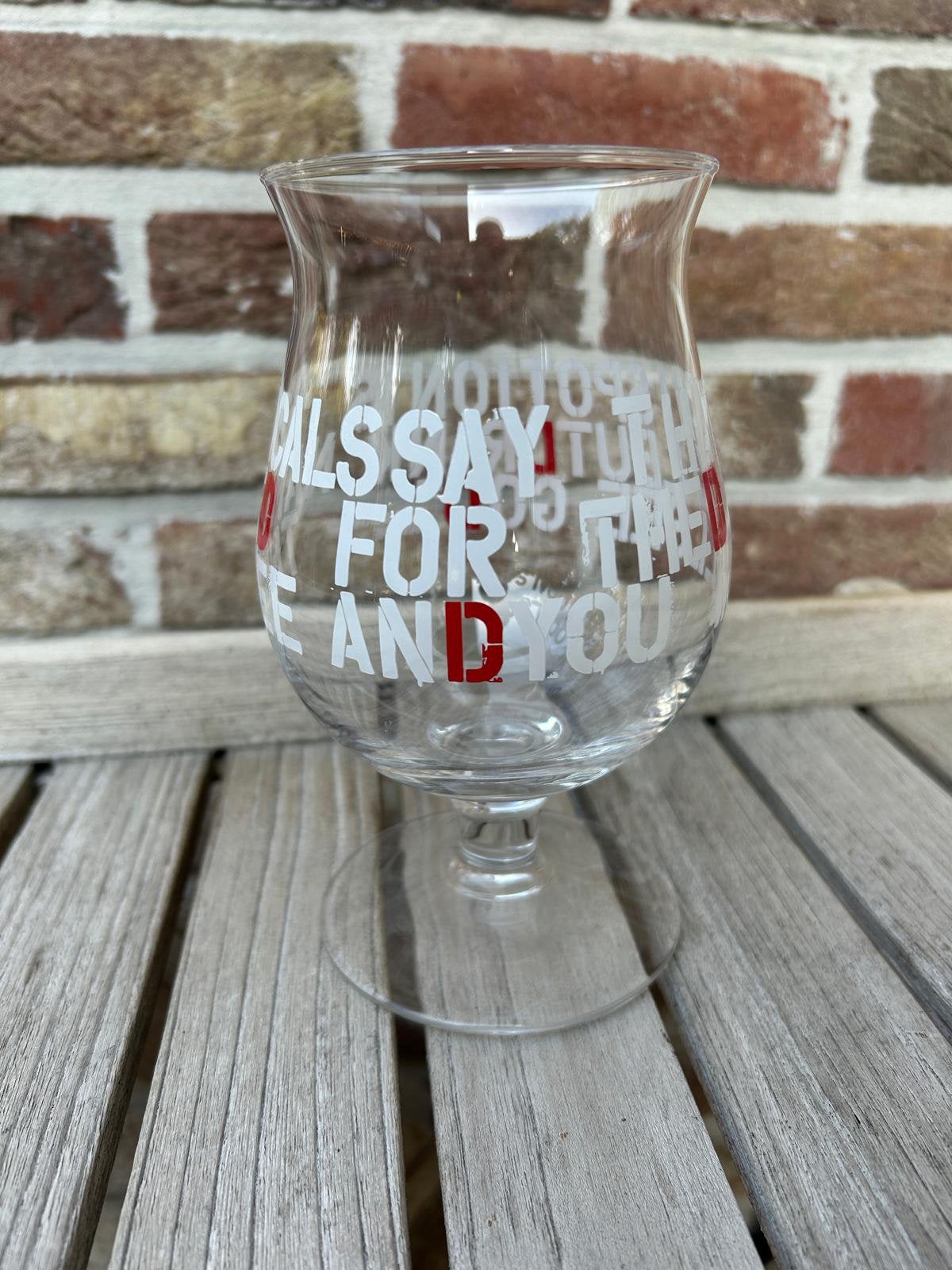 DUVEL GLAS ROLLING STONE MAGAZINE, Ophalen of Verzenden, Zo goed als nieuw, Duvel